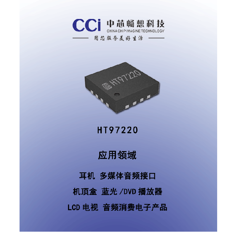 HT97220-125mW stereo amplifier